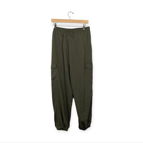 BAILEY 44 Green Lightweight Satin Cargo Jogger Size M - Picture 2 of 7